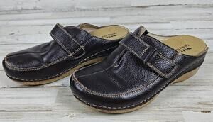 SPRING STEP Womens Shoes EU 39/US 7 Aphylla Mule Clogs Brown Leather Slip On